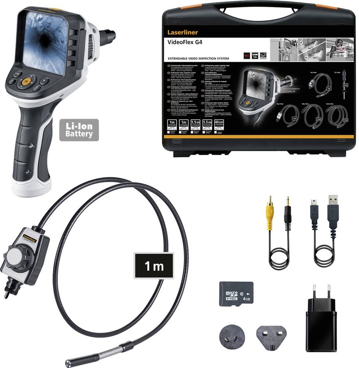 Laserliner 082.245A Endoscoop Sonde-Ø: 9 mm Sondelengte: 1 m