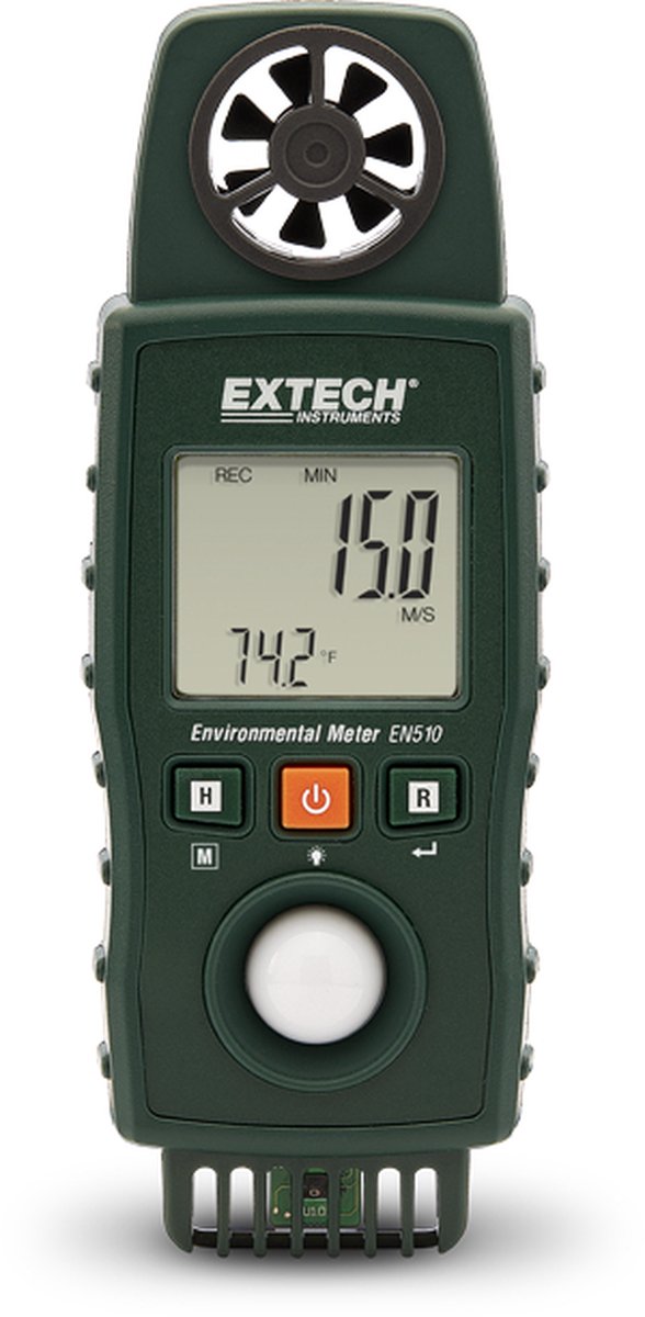 Extech EN510 Windmeter 0.4 tot 20 m/s Met temperatuurmeting