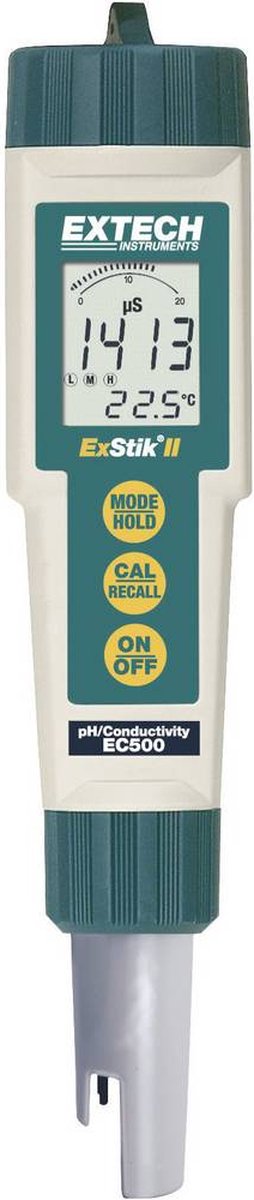 Extech EC500 Chloorfotometer Total dissolved solids (TDS), Geleidingsvermogen, pH-waarde, Saliniteit, Temperatuur
