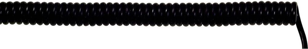 LAPP 73220241 Spiraalkabel UNITRONIC® SPIRAL 200 mm / 800 mm 2 x 0.25 mm² Zwart 5 stuk(s)