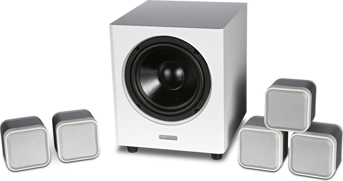 Mission M-CUBE+SE 5.1 systeem - Wit