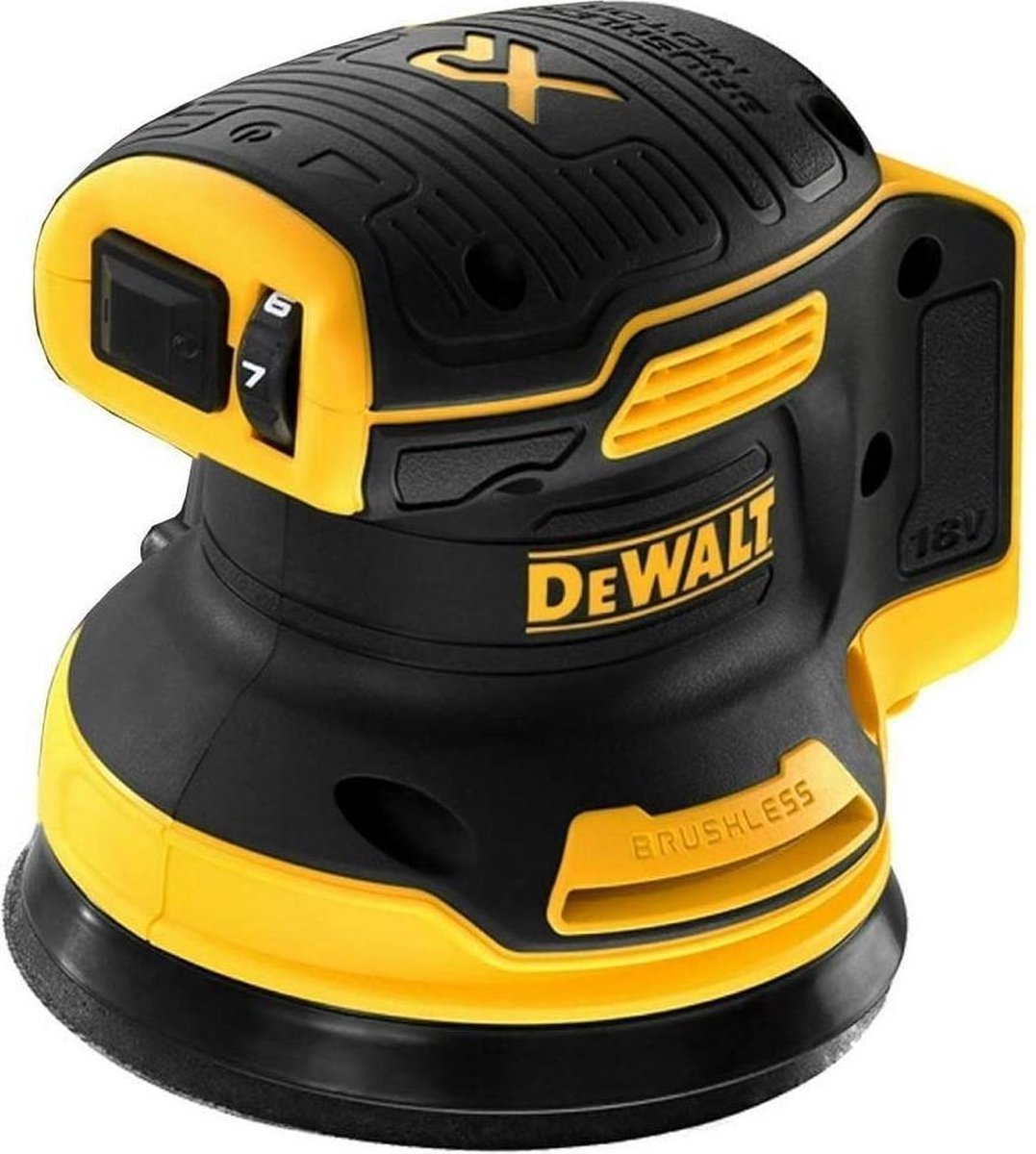 DeWALT DCW210N 18V Li-ion accu excentrische schuurmachine body - 125mm