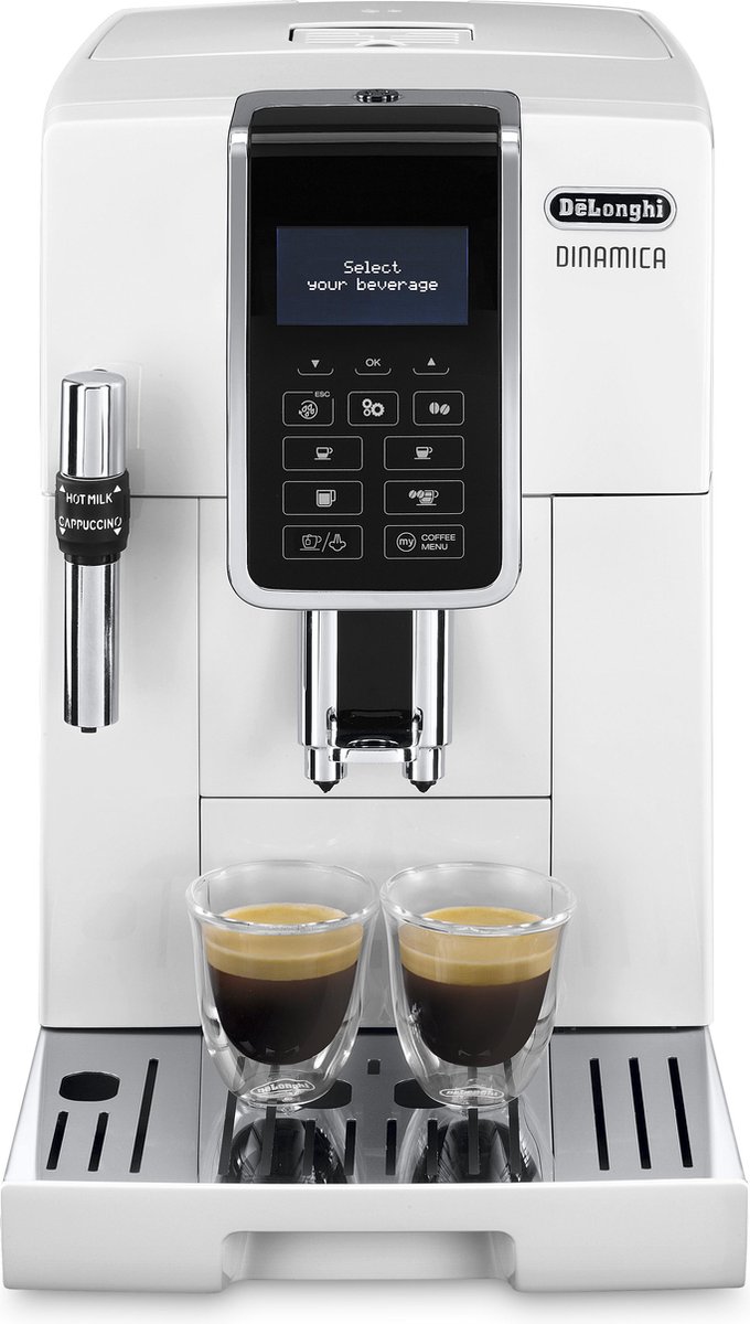 DeLonghi Dinamica ECAM350.35.W - Volautomatische espressomachine - Wit