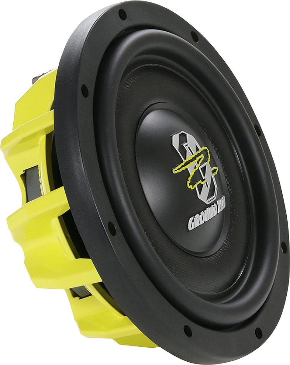 GroundZero GZHW 10SPL-D2 FLAT â" 600 WATT RMS vermogen â" 2Ã2 OHM IMPEDANTIE
