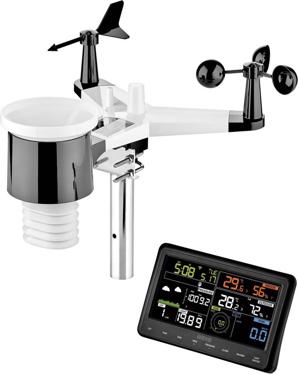 Eurochron EFWS 2900 Draadloos weerstation Verwachting voor 12 tot 24 uur