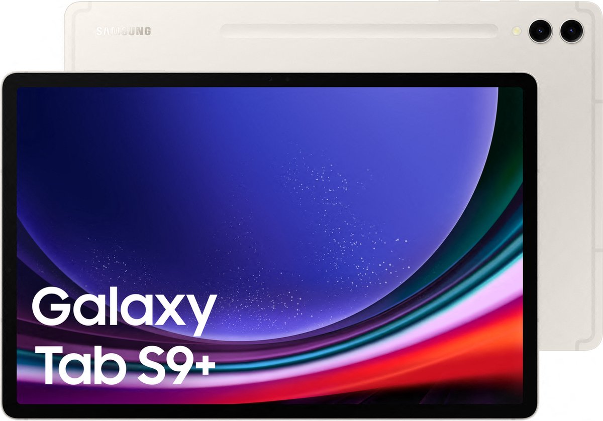 Samsung Galaxy Tab S9+ LTE/4G, 5G, WiFi 256 GB Beige Android tablet 31.5 cm (12.4 inch) 2.0 GHz, 2.8 GHz, 3.36 GHz Qualcomm® Snapdragon Android 13 2800 x 1752