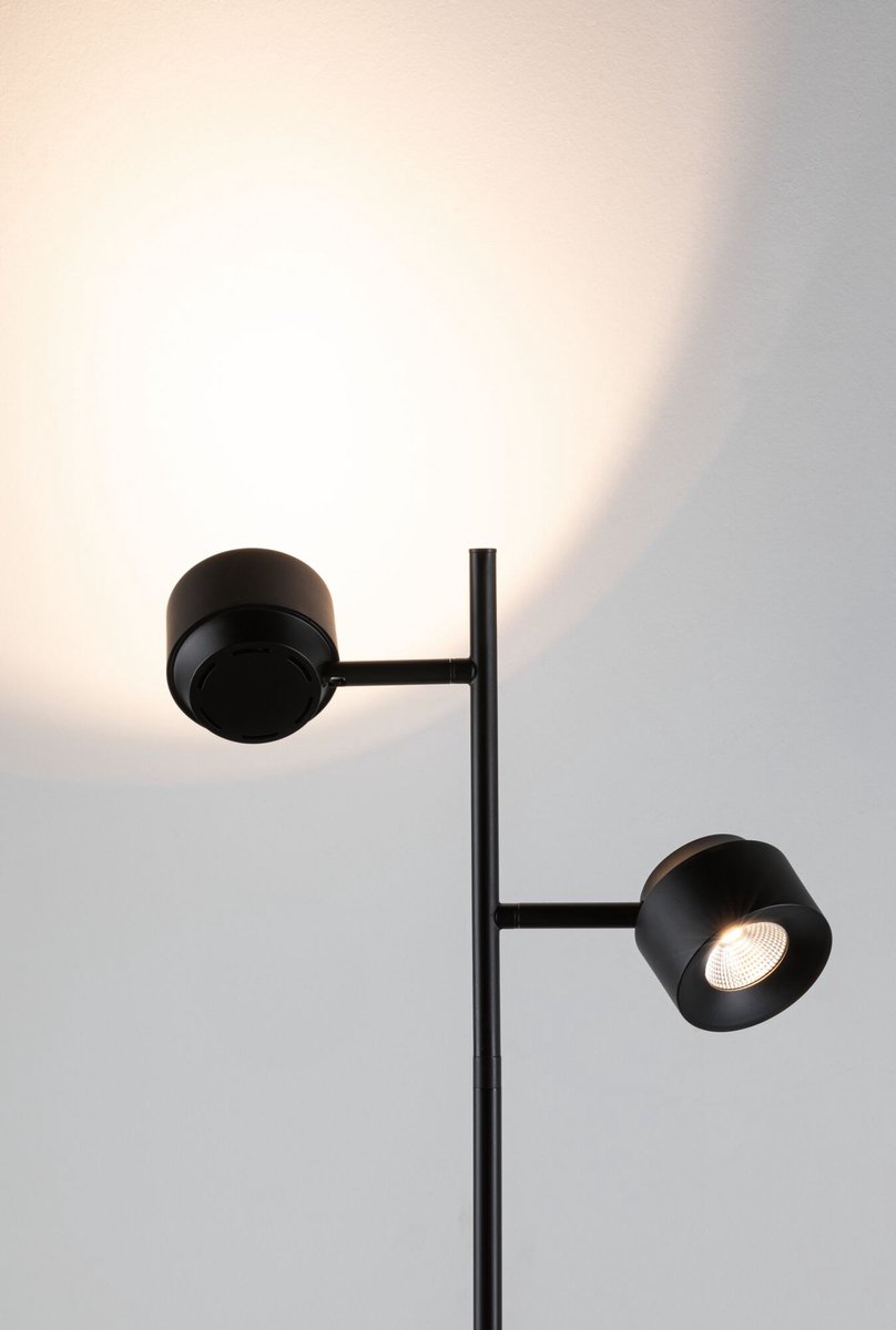 Paulmann Pane I 79775 Staande LED-lamp met leeslamp LED 3 W Zwart