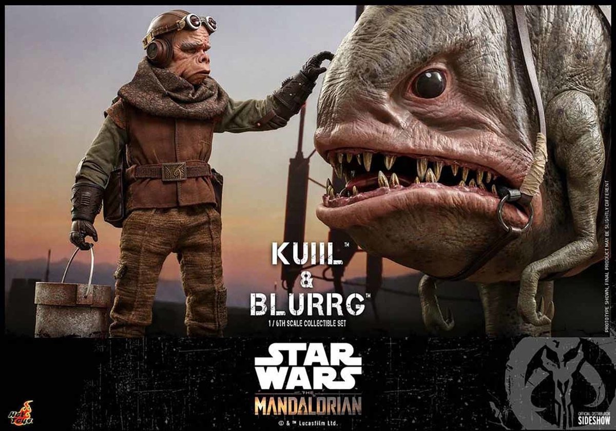 Star Wars The Mandalorian Action Figure 2-Pack 1/6 Kuiil & Blurrg 37 Cm
