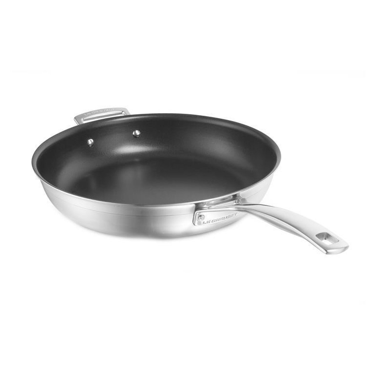 Le Creuset Koekenpan Magnetik - TriPly RVS - ø 24 cm - standaard anti-aanbaklaag