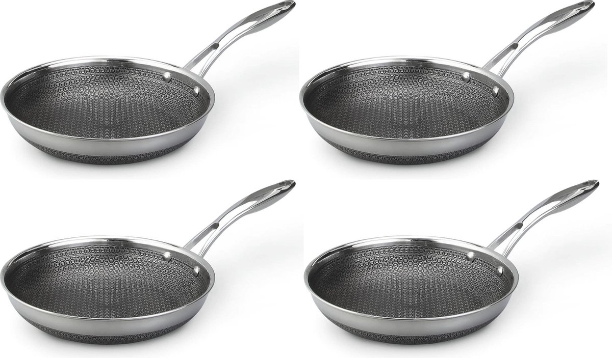 Westinghouse Koekenpannenset Black Signature - ø 20 + 24 + 26 + 28 cm - Inductie en alle andere warmtebronnen