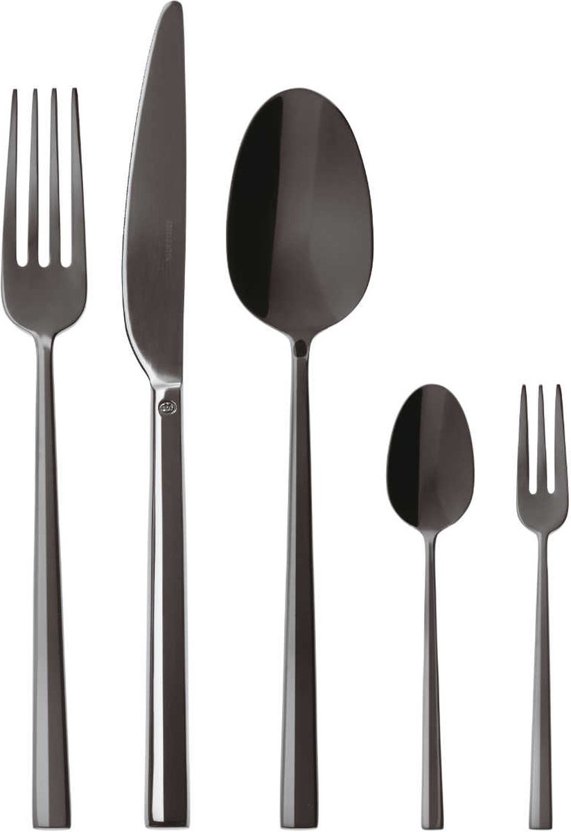 Sambonet Bestekset Rock - Zwart - 60-delig / 12 personen