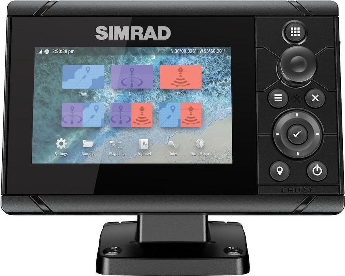 Simrad Cruise-5 kaartplotter met CHIRP-sonar