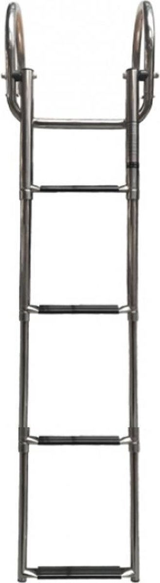 Allpa Prince RVS zwemtrap telescopische voor zwemplateau 4+1 ovale treden