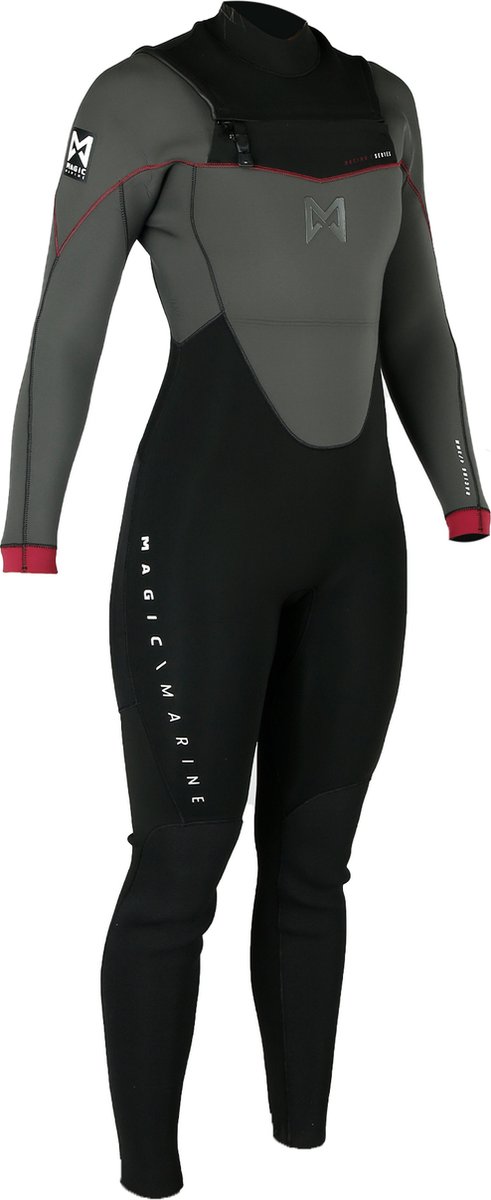 Magic Marine Elite fullsuit 4/3 mm wetsuit zwart dames, M