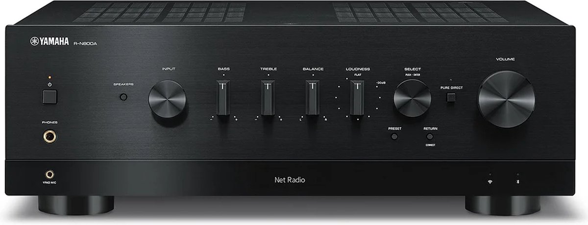 Yamaha R-N800A ZWART Netwerk receiver met MusicCast met 100,= cashback via Yamaha