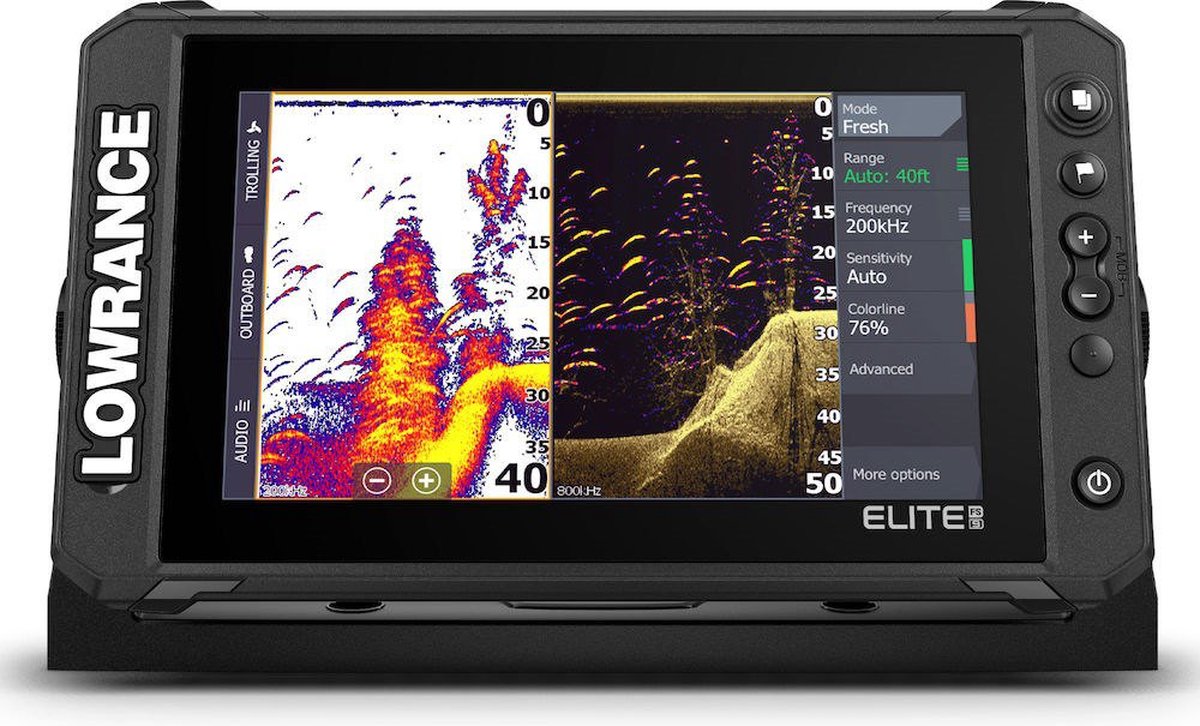 Lowrance Elite FS 9 met Active Imaging 3-in-1 transducer