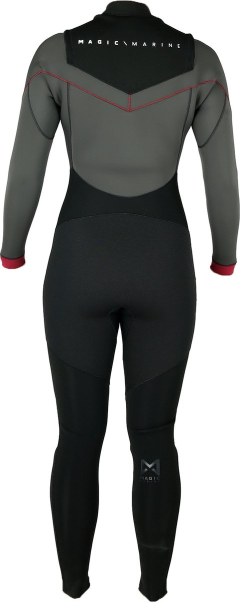 Magic Marine Elite fullsuit 4/3 mm wetsuit zwart dames, S