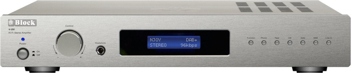 Block Audio V-250 silver Stereo versterker