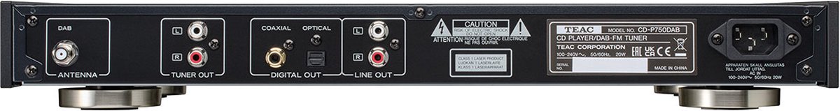Teac CD-P750DAB CD speler met ingebouwde DAB+ en FM tuner