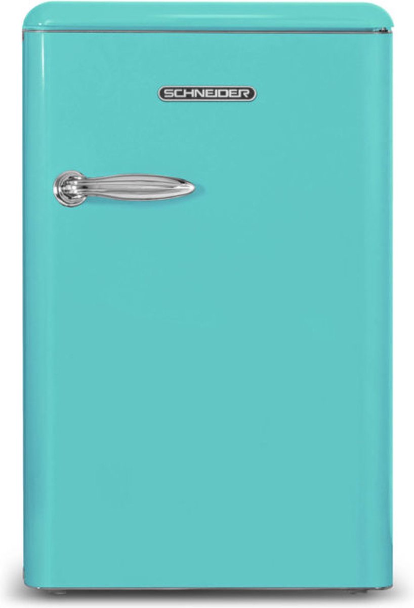 Schneider SCTT115VACA koel-vriescombinatie met Vintage Look blauw