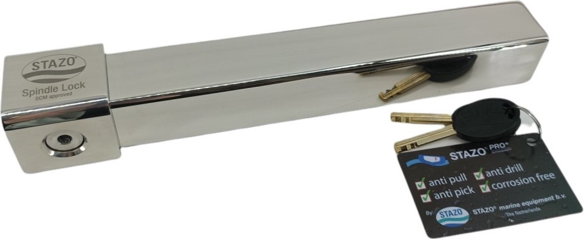 Stazo Buitenboordmotorslot massief RVS slot met VSV/SCM keurmerk