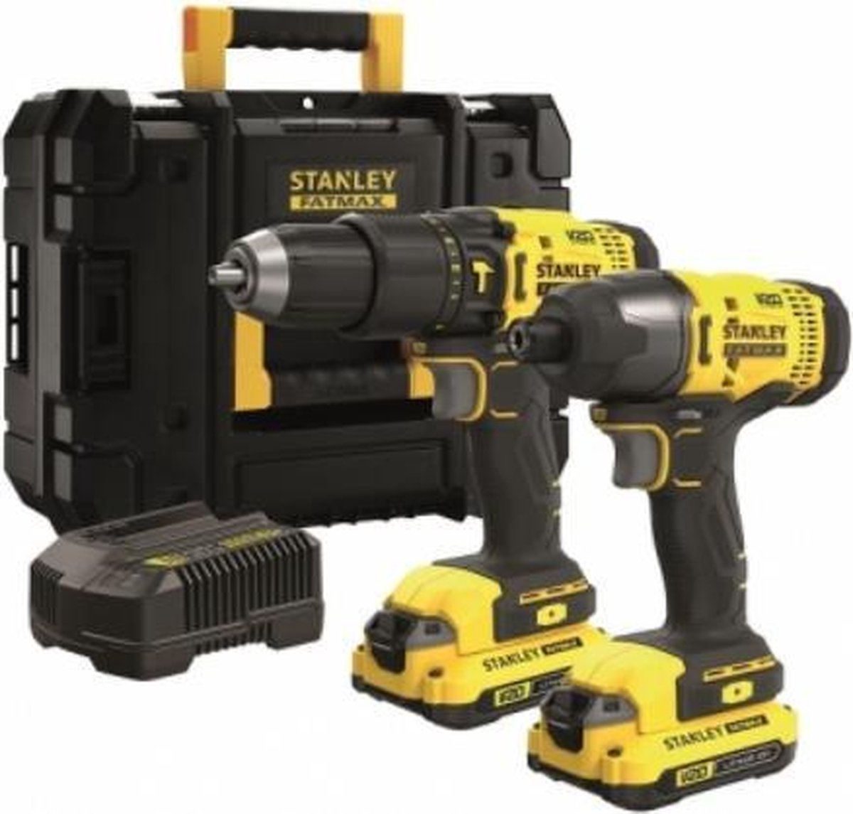 Stanley SFMCK465D2T-QW SFM schroef-klopboor en slagschroevendraaier V20, 18 Volt