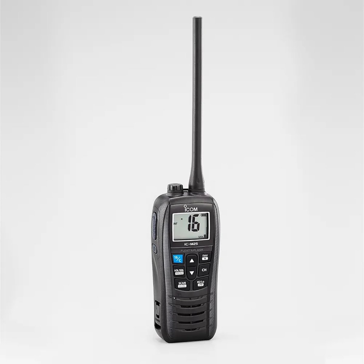Icom IC-M25EURO handmarifoon met ATIS VDES-gereed zwart