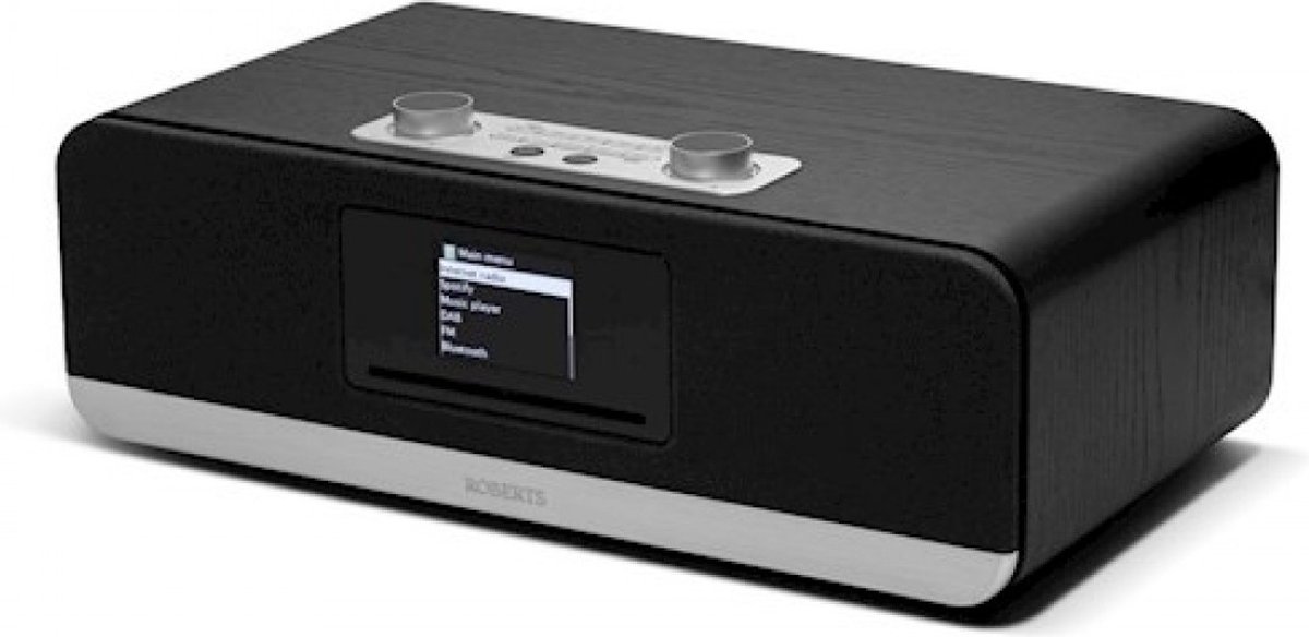 Roberts Stream 67 zwart met ingebouwde CD speler, USB, 30x presets
