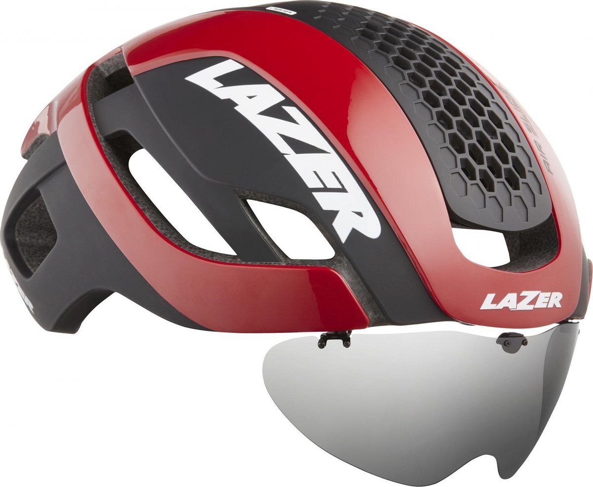 Lazer Bullet 2.0 race fietshelm zwart/rood, S (52-56 cm)
