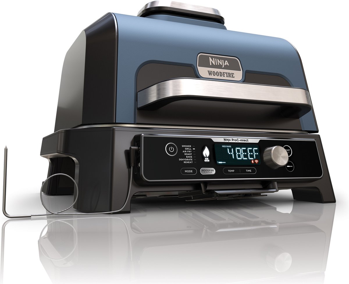 Ninja Woodfire Pro XL Elektrische BBQ Grill en Roker OG901EU