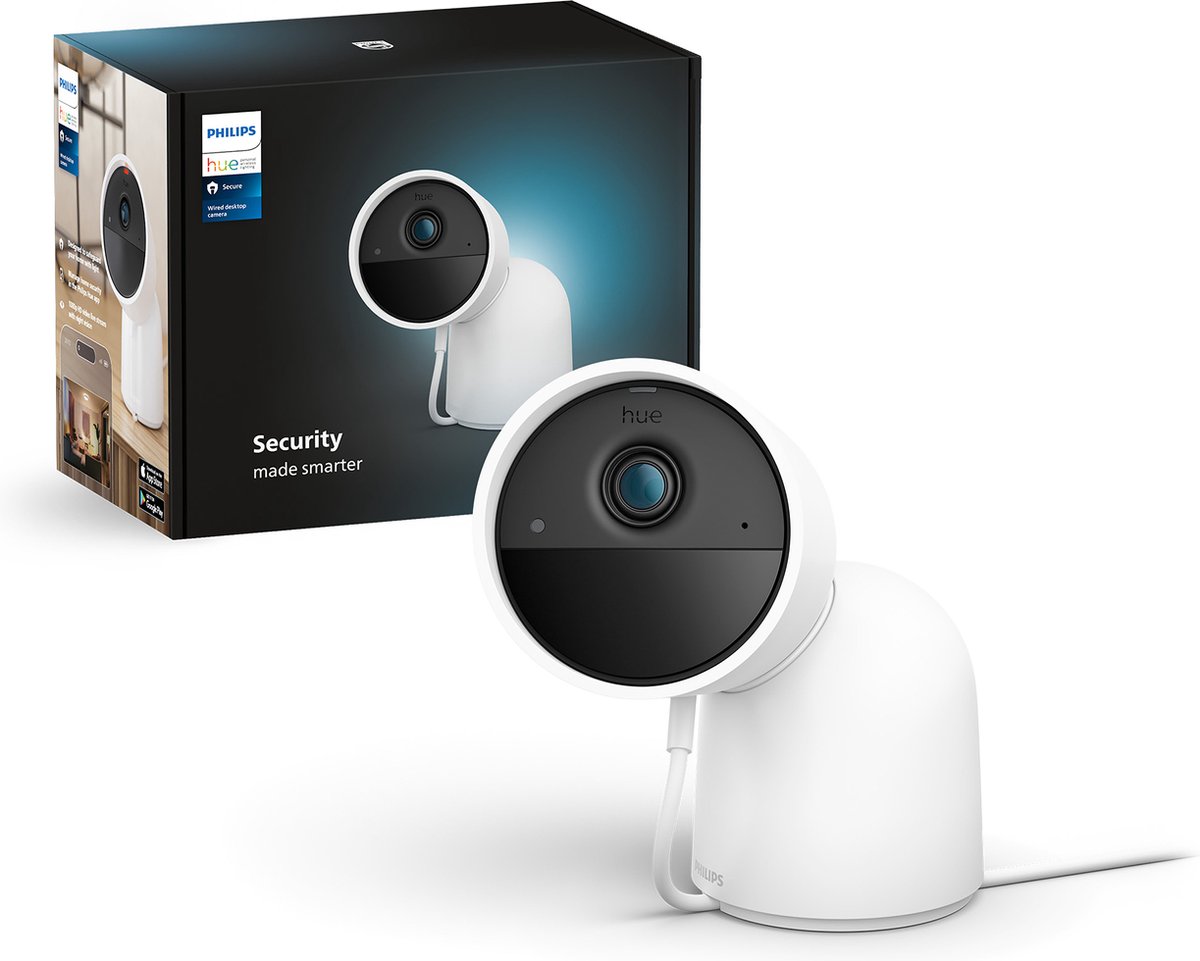 Philips Hue Secure desktop beveiligingscamera Wit