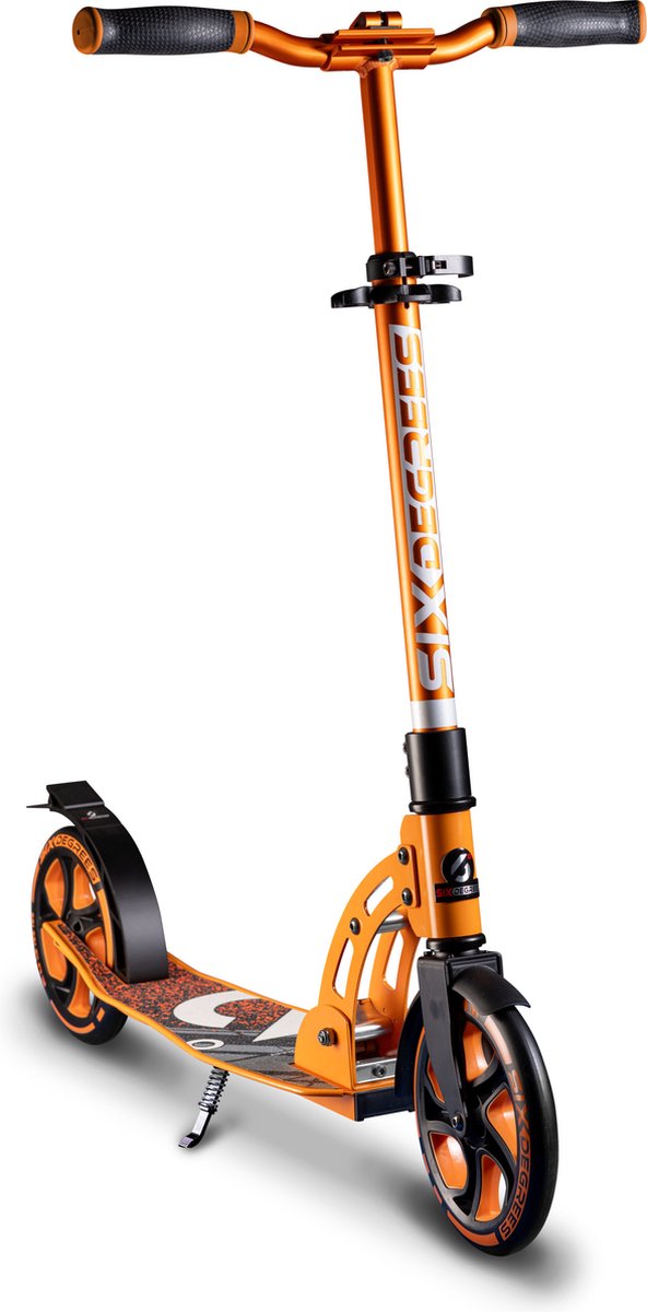 Six Degrees 2 wiel Step Opvouwbaar Voetrem Oranje/Zwart