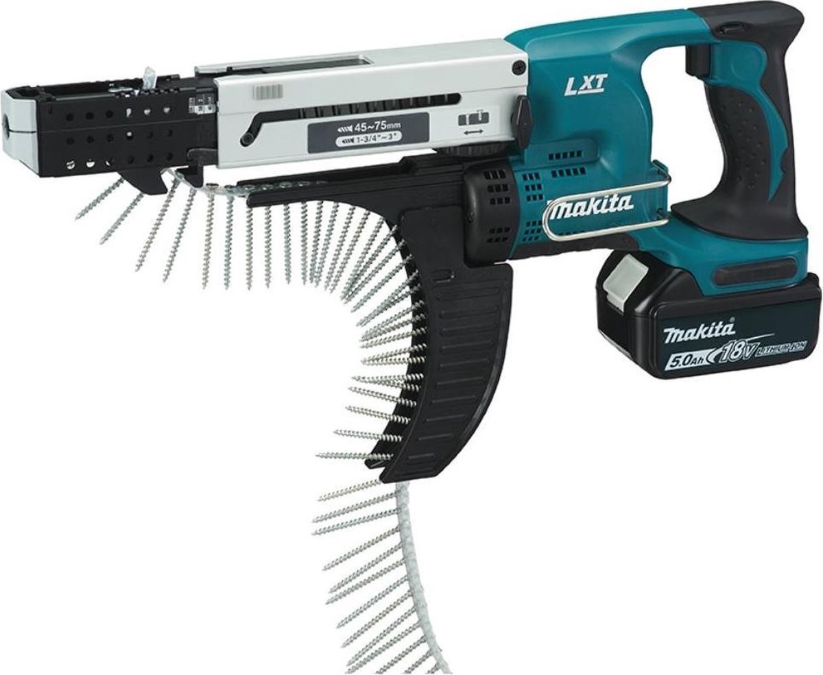 Makita DFR750RTE Accu-schroefautomaat 18 V 5 Ah