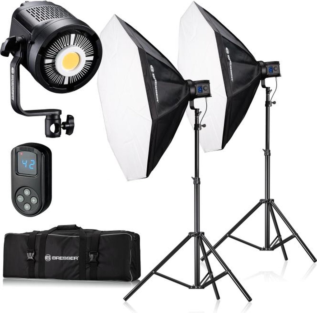Bresser BR-120SL COB LED 120W dubbele kit