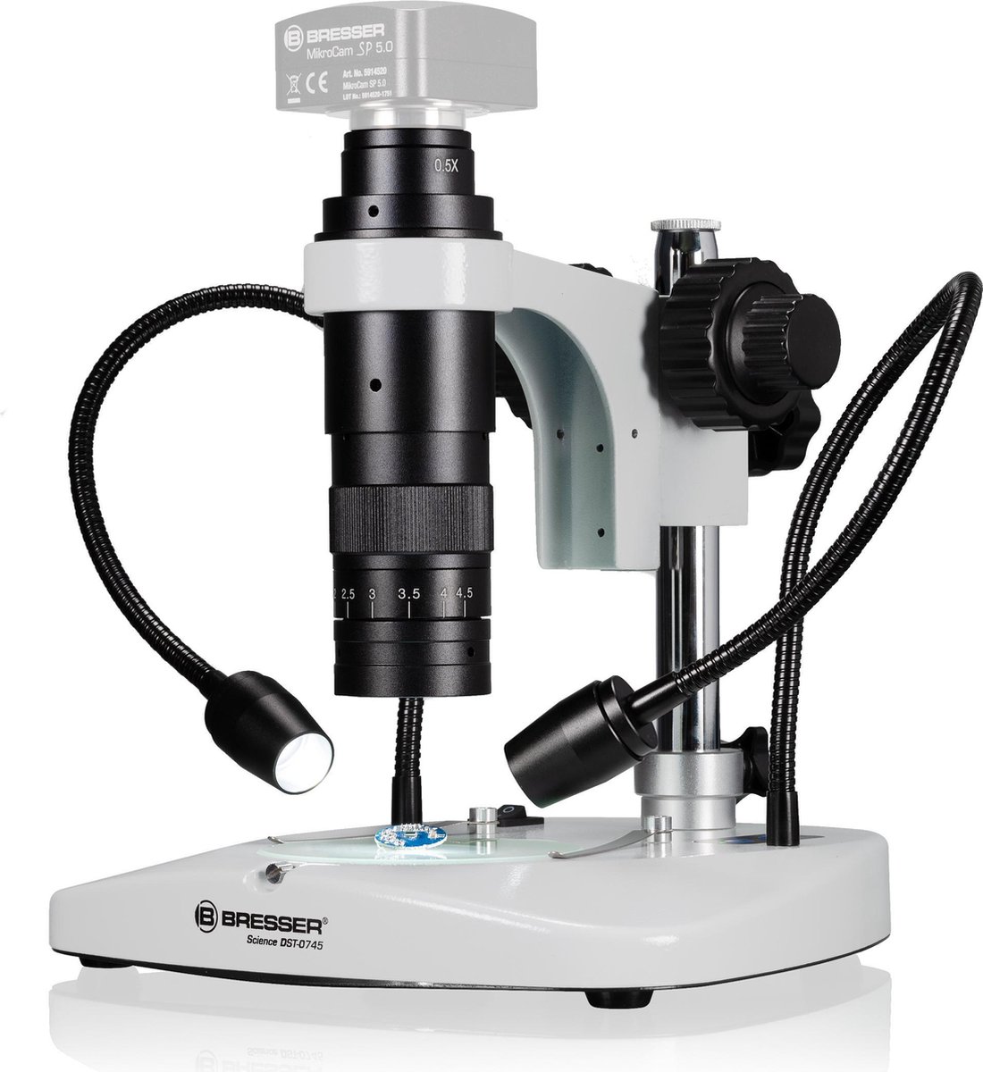 BRESSER DST-0745 zoomoptiek voor digitale microscoop- en ultra-macro-opnamen