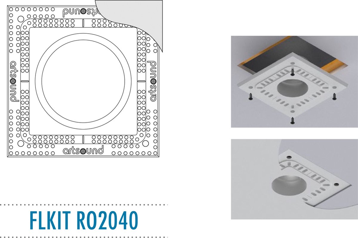 ArtSound: FLKIT RO2040 Flush Mount Kit voor RO2040 - Wit