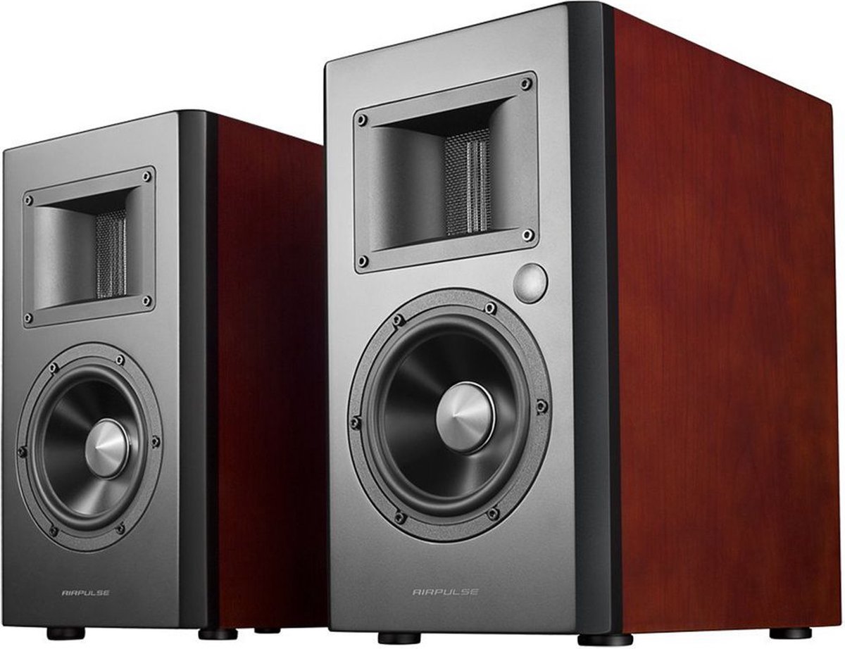 AirPulse: A200 actieve speakers - kersenhout