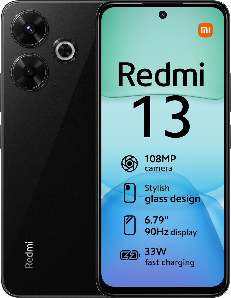 Xiaomi Redmi 13 256GB Midnight Black | Smartphones, tablets en meer | Telefonie&Tablet - Smartphones | 6941812776865