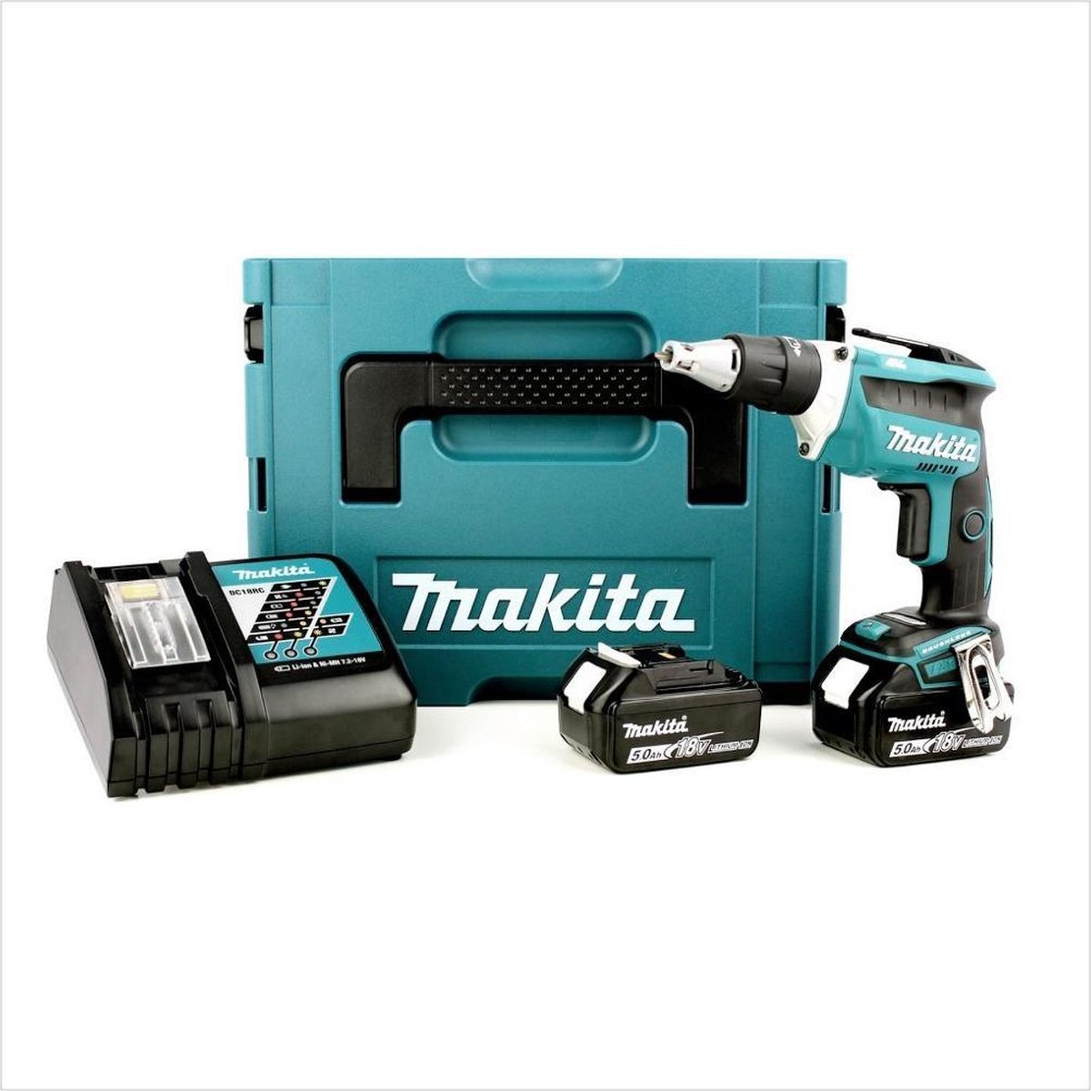 Makita DFS452RTJ DFS452RTJ Accu-gipsplaatschroevendraaier 18 V 5 Ah Li-ion