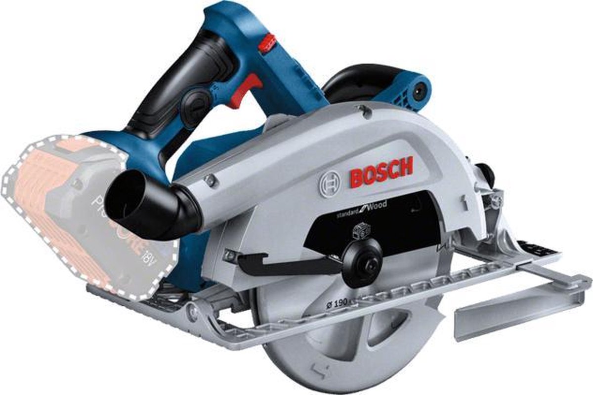 Bosch Professional GKS 18V-68 C Accu-cirkelzaag Zaagdiepte 90° (max.) 68 mm Zonder accu, Zonder lader 1800 W 18 V