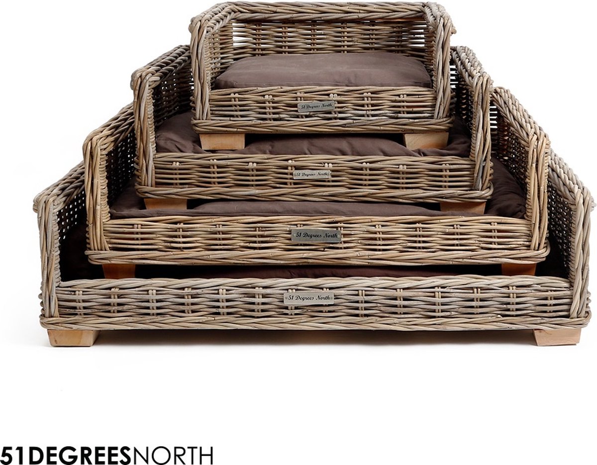 51 Degrees North Rattan Bed - 90 cm