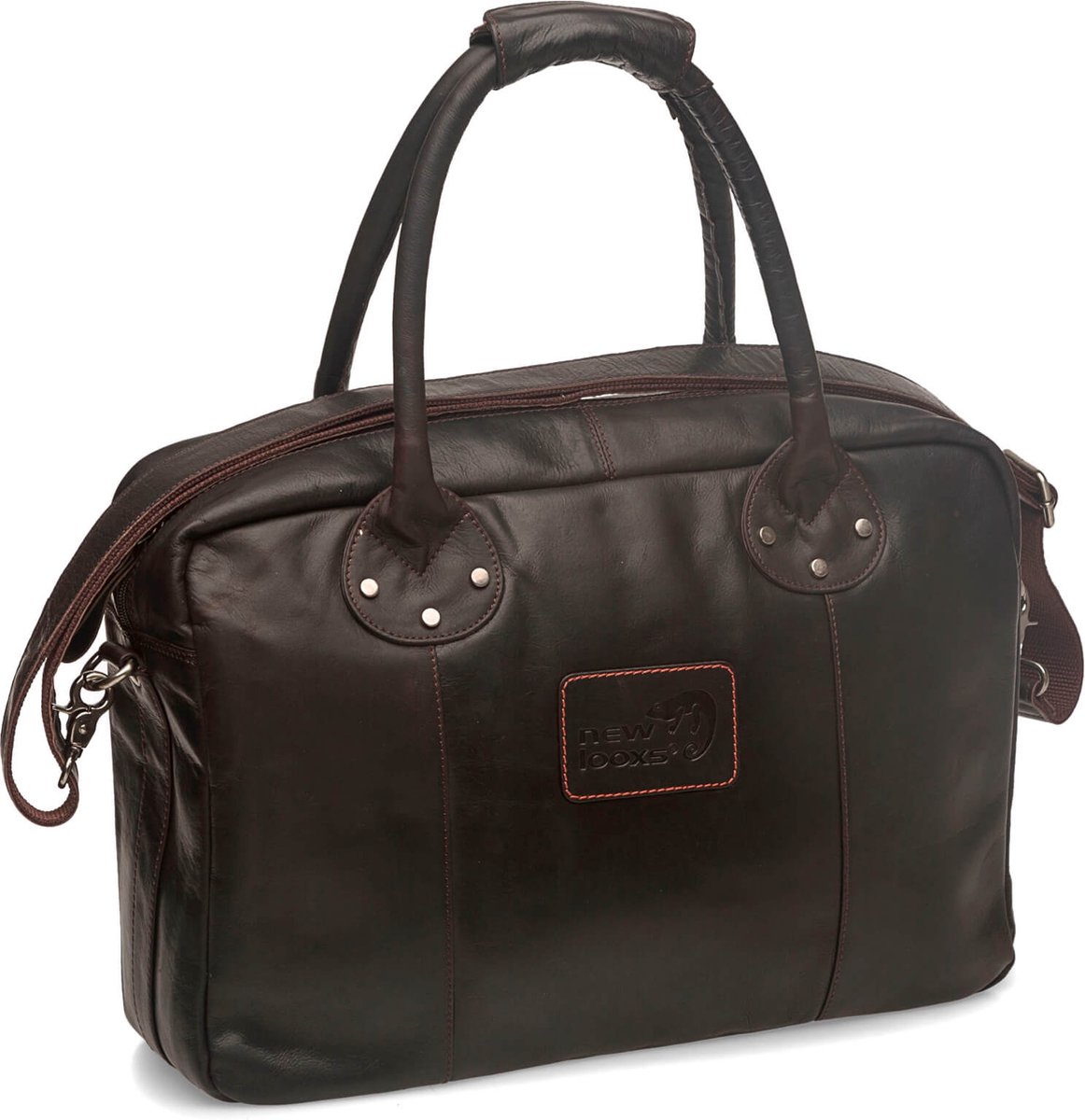 schoudertas Luca leer brn