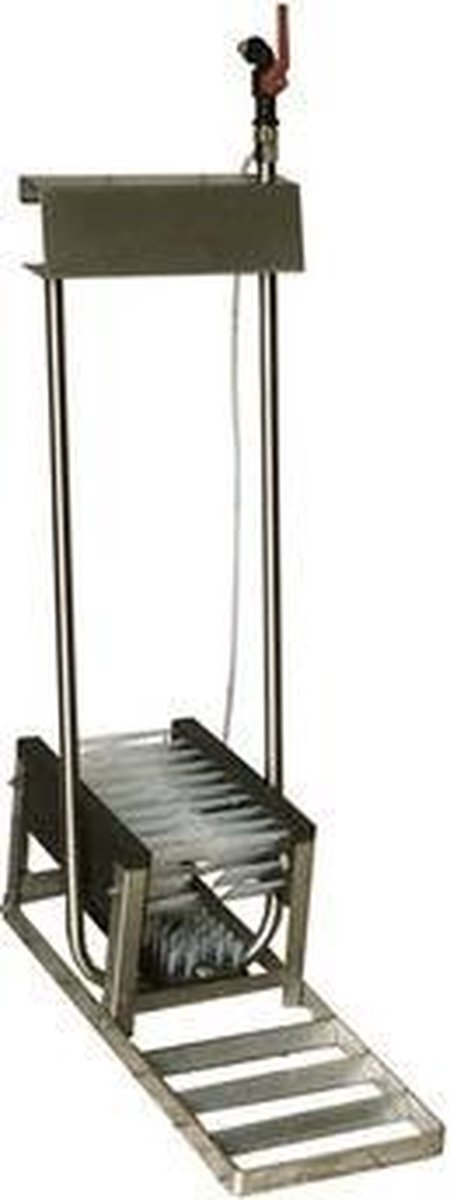 Laarzenrein 3 Borstels Laag Rvs