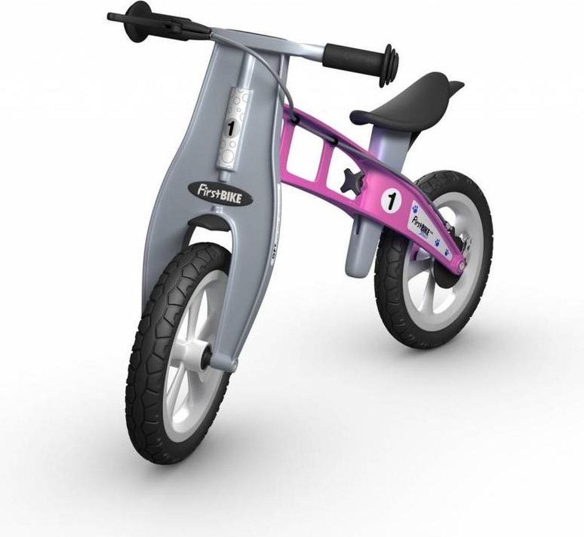 Loopfiets Basic Roze - met rem