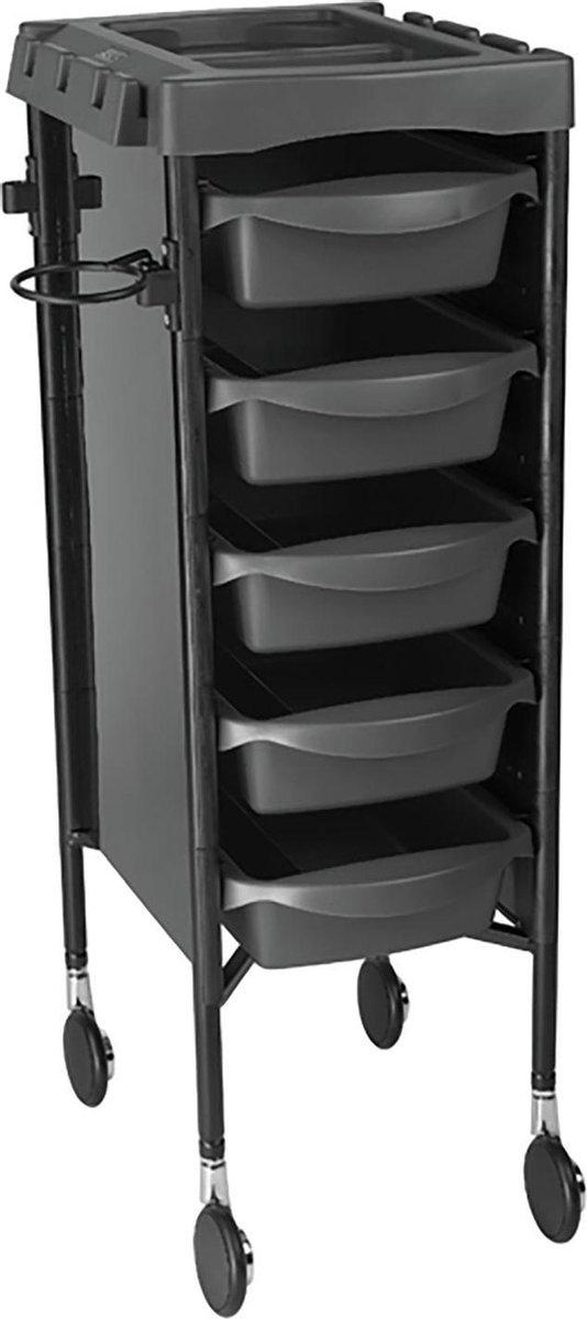 Sibel - Milano - Werkwagen Kapper - Zwart