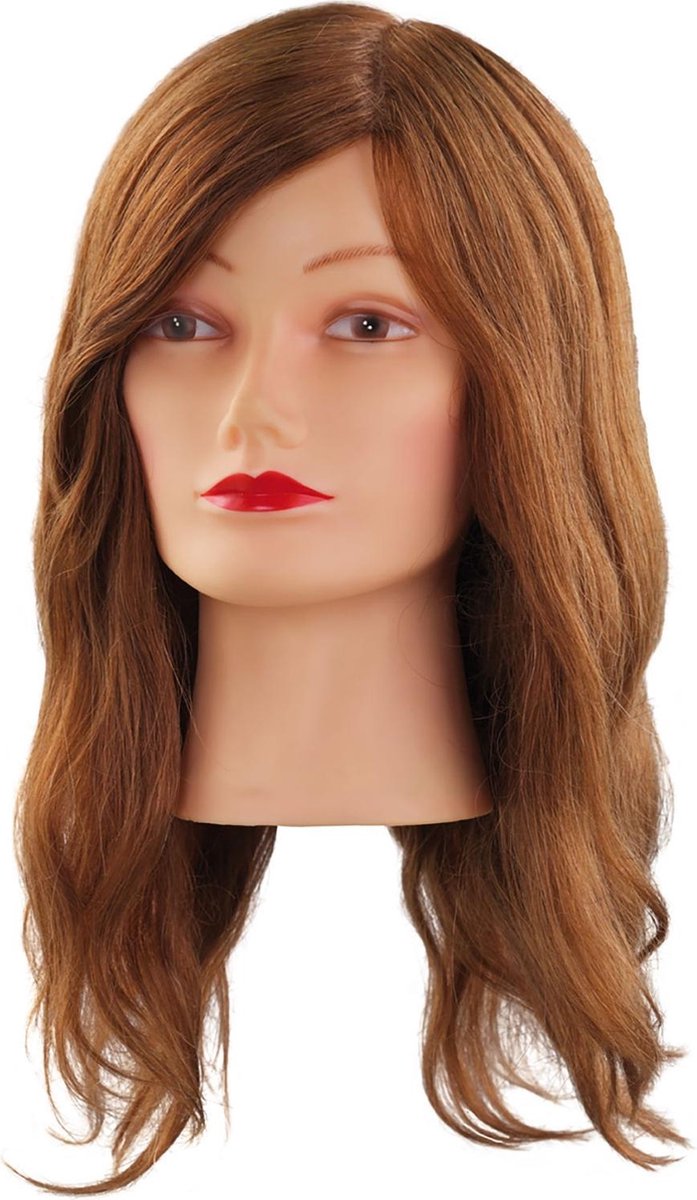 Comair - Oefenhoofd Mia - 40 cm - Menselijk Haar