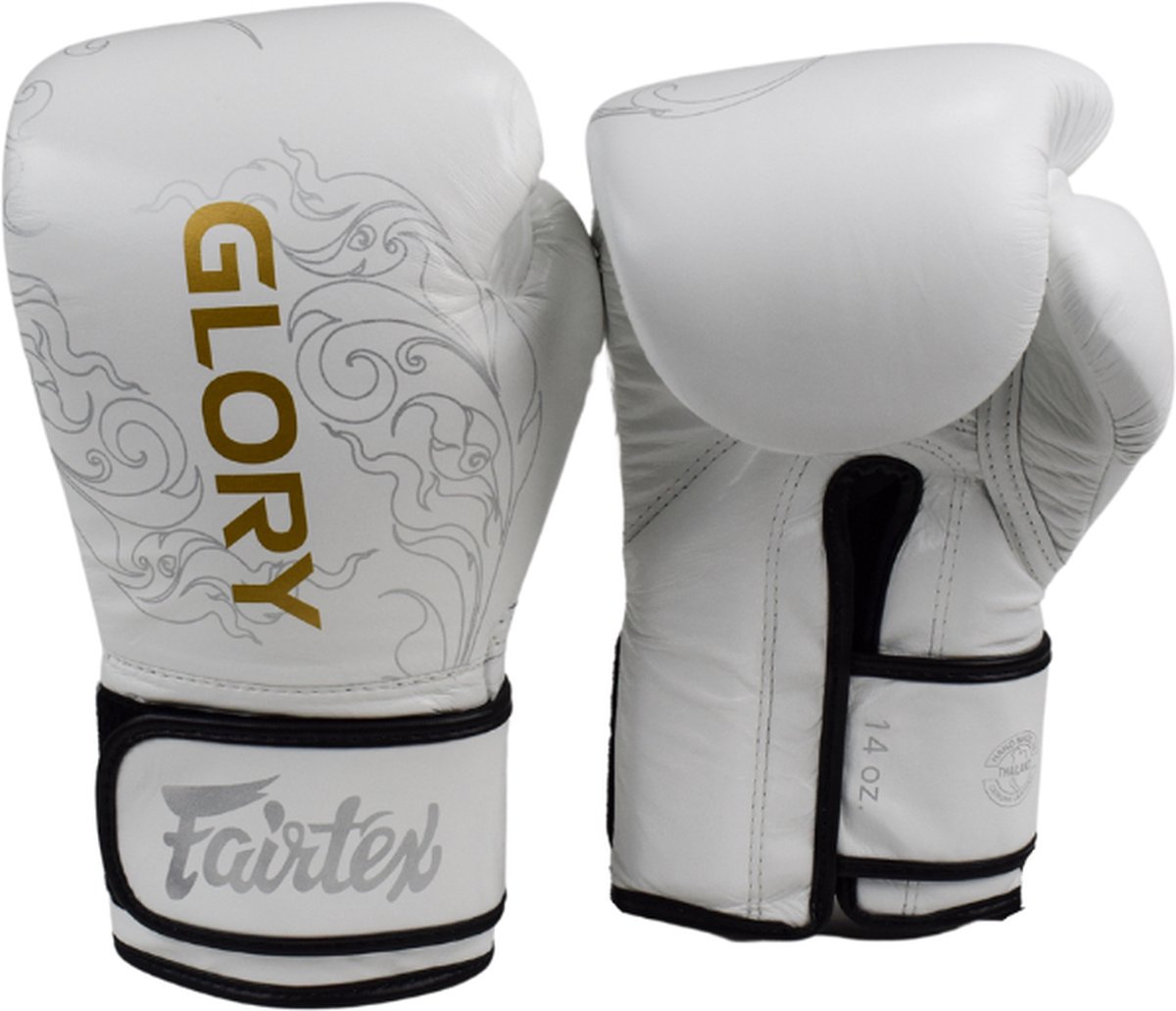 Fairtex Glory Limited Edition 3.0 (Kick)bokshandschoenen - Wit - 12 oz