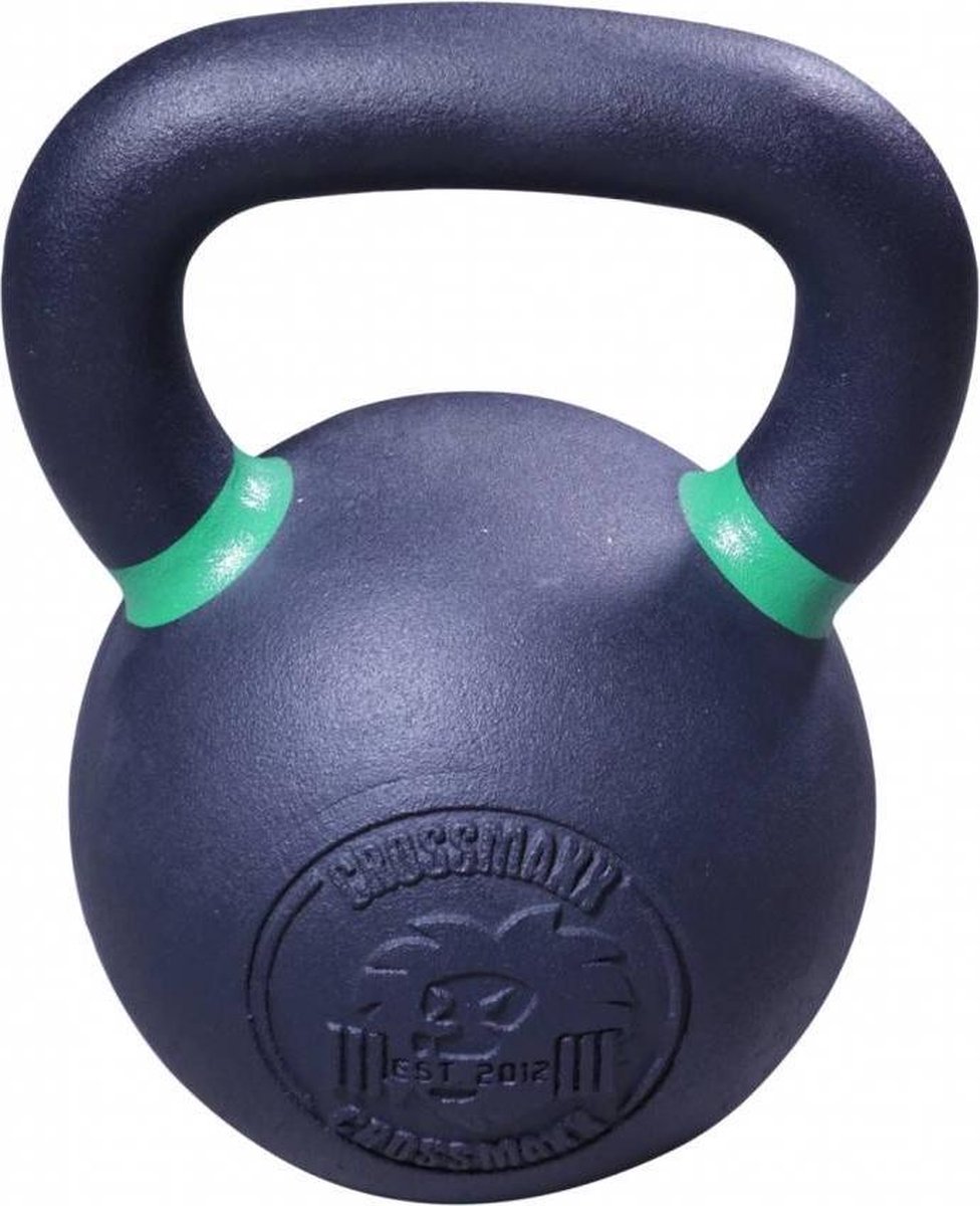 Lifemaxx Crossmaxx Kettlebell - Gietijzer met Poedercoating - 24 kg