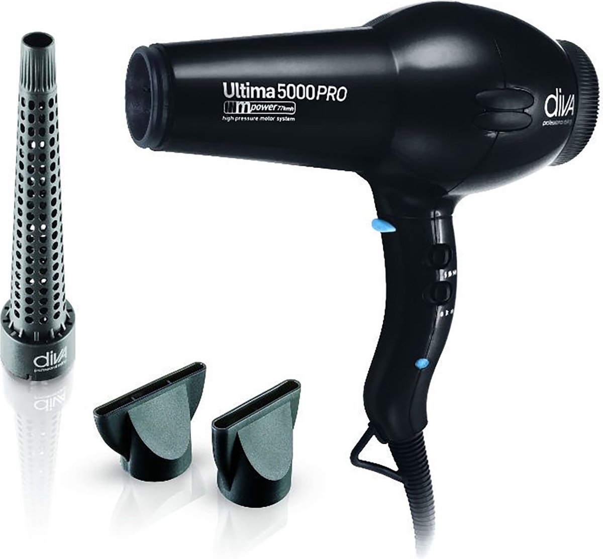 Diva Professional Styling - Ultima 5000 Pro Föhn - Black