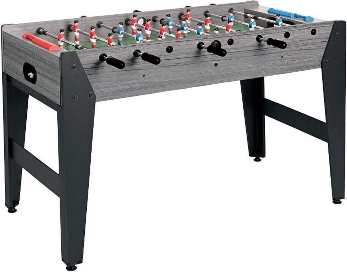 Garlando F-Zero Tafelvoetbal - Grijs Eiken - Doorlopende Stangen